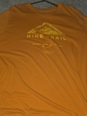 Nike Men's Orange Trail Graphic Tee